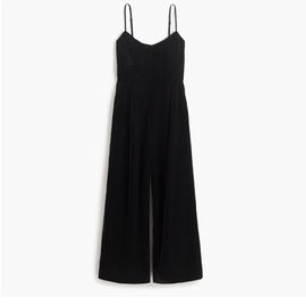 J. Cew Black Velvet jumpsuit sz 8